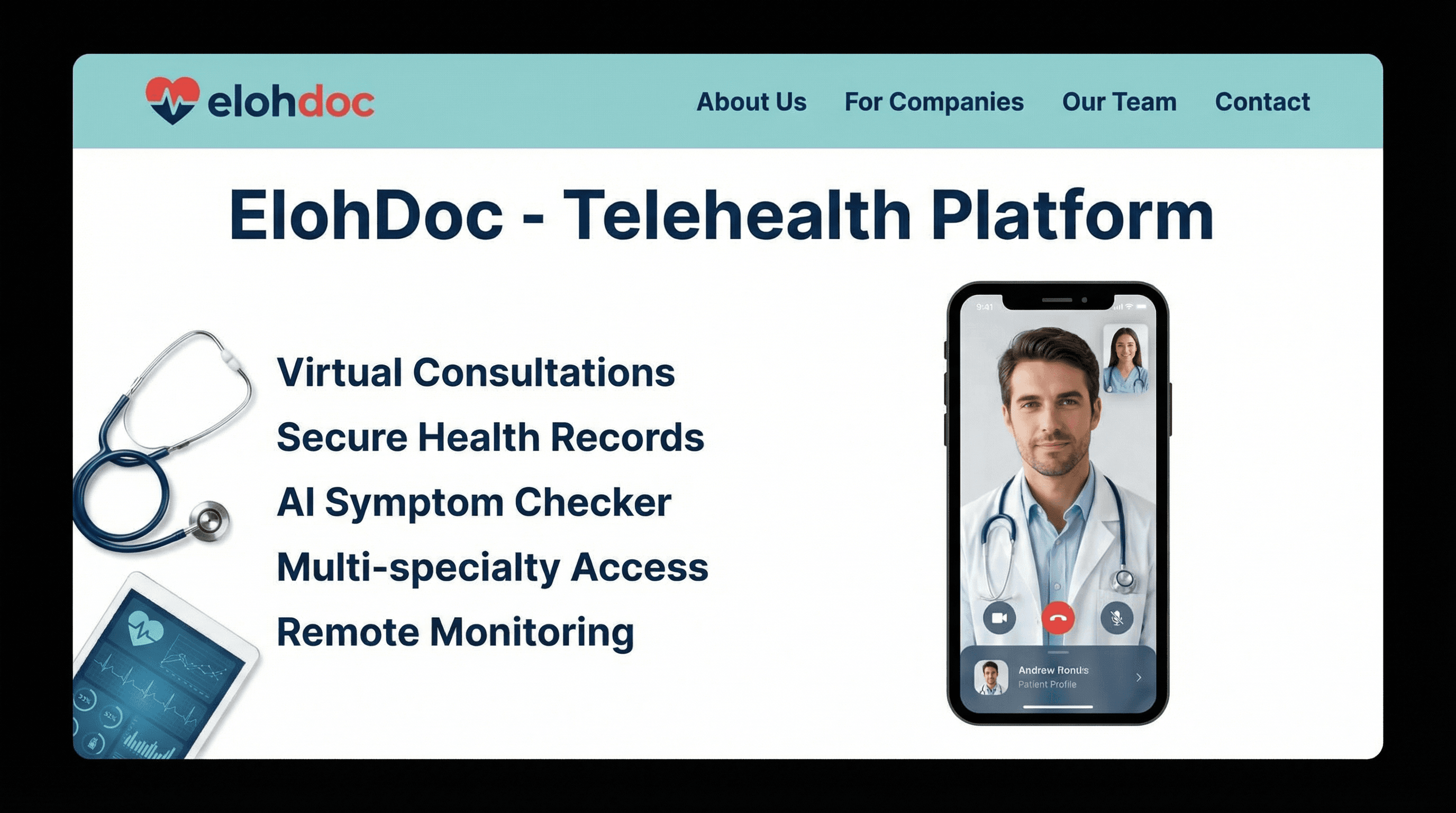 Eloh Doc - Fullstack project screenshot